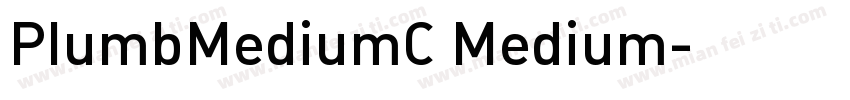 PlumbMediumC Medium字体转换